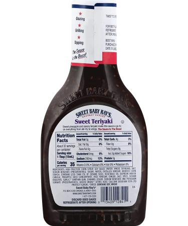 Sweet Baby Ray's Sweet Teriyaki Sauce and Marinade 16oz - Pack of 2 - Buy Online on GoSupps.com