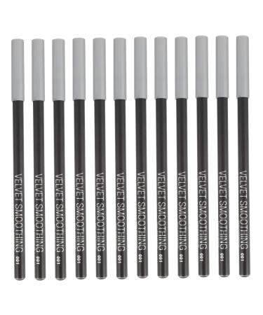 LALAFINA 12pcs Black Eyeliner 1 Eyebrow Pen Black Eyeliner Black Eyeliner Pencils Eyeliner Eyebrow Pencil Set Makeup Accessory Eyeliner Black Female Eyeliners Tool