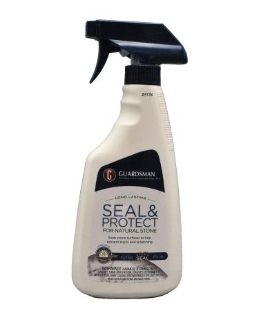 Guardsman Stone Care Seal & Protect Spray 16oz - Biodegradable Food Safe Non-Abrasive - Daily Cleaner for Granite Marble Travertine Slate & Other Stone Surfaces