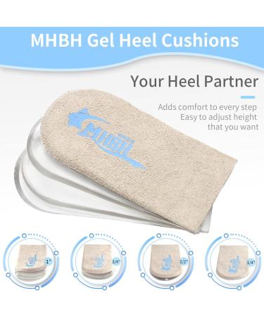 MHBH Heel Lift Inserts for Women - Adjustable Gel Orthopedic Insoles for Uneven Legs Leg Length Discrepancies Heel Pain & Achilles Tendonitis Relief - Buy Online on GoSupps.com