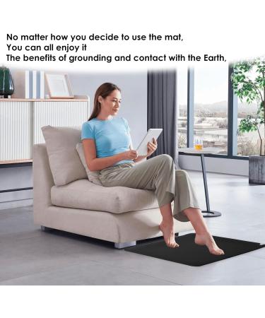 Grounding Mat for Bed Grounding Pad for Sleep Large Grounding Sheets Earthing Mat Grounding Pad w Grounding Cord Earth Connected Therapy Foot Mat Pain Relief Inflammation Energy Wellness 16''x24'' - Buy Online on GoSupps.com