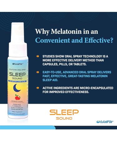 WALPAR Oral Sleep Spray Supplement (30ml) - Cranberry Flavored Sleep Aid Spray Drug & Gluten Free Instant Melatonin Spray for Sleep & Immune System Support - Non-Habit Forming Sleep Support Spray - Buy Online on GoSupps.com