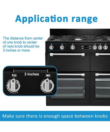 Babepai Stove Knob Covers - 5 Pack | Child Safety Gas Oven Locks | Universal Double-Key Design | Stove Guard Baby Proofing in Black - Buy Online on GoSupps.com