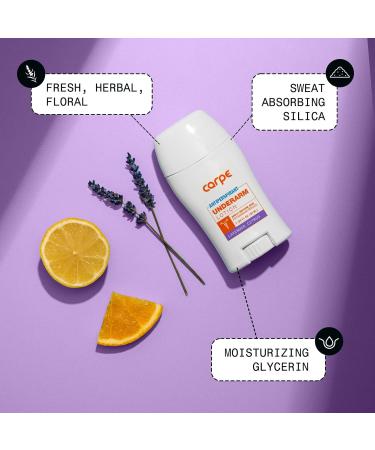 Carpe Lavender Citrus Clinical Strength Antiperspirant & Deodorant for Excessive Sweating - 1.69 Fl Oz | Hyperhidrosis Solution - Buy Online on GoSupps.com
