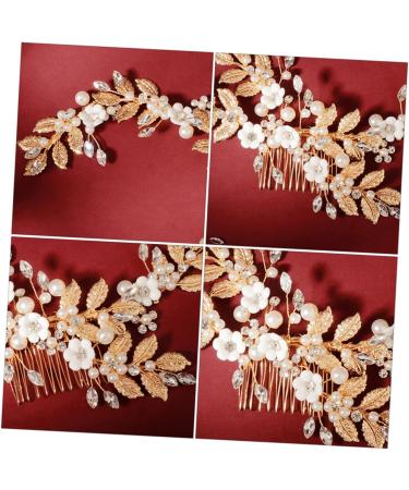 DOITOOL 1pc Soft Pottery Flower Comb Wedding Hair Accessories for Women Bride Headpieces for Wedding Hair Accessory for Women Wedding Hair Combs for Brides Alloy Women's Headband Pearl - Buy Online on GoSupps.com