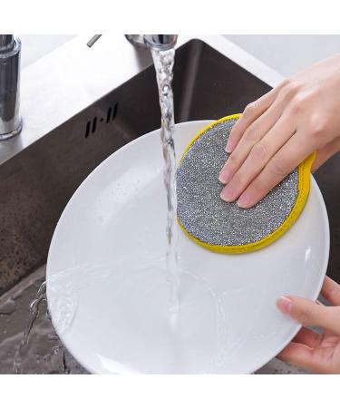 Muloo Kitchen Cleaning Sponges Double Sided Scouring Pad Wipe Dishwashing Sponges Cloth for Easy Dishwashing Green - Buy Online on GoSupps.com