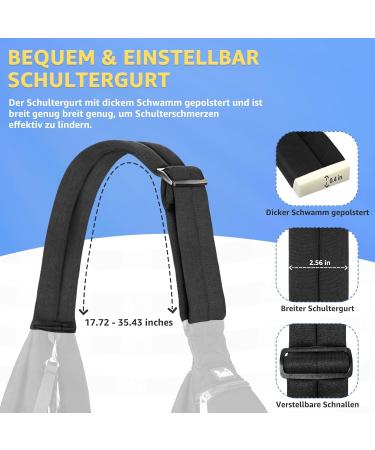 Slowton Dog Carrier Bag - Adjustable & Padded Shoulder Strap | Lightweight Pet Bag for Outdoor Walks | Black Sweater Fabric (S 1.3-3.6kg) - Shop Now! - Buy Online on GoSupps.com