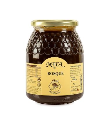 BULEO Forest honey purely from bees 100 natural Traditional product from our own harvest Sweet taste with clear salty notes Delicious honey amber to dark amber 500g