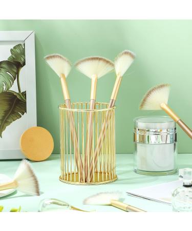 6 Piece Soft Fan Mask Brushes - Facial Mask Applicator Tools for Women | Champagne Hair Makeup Brushes - Buy Online on GoSupps.com