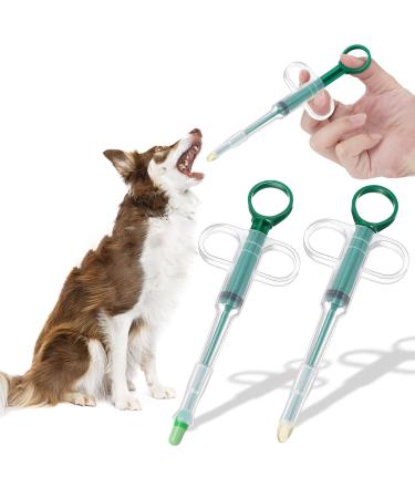 Havenfly 2 Pack Cat Pill Shooter, Pill Gun for Dogs, Baby Animal Feeding Kit with 2 Soft Silicone Tip for Feeding Small Animals