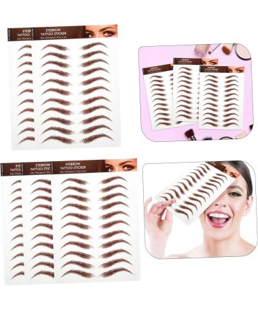 MUSISALY 5 Sheets Eyebrow Stickers Eyebrows Makeup Sticker Peel off Eyebrow Sticker Eyebrow Waterproof - Buy Online on GoSupps.com