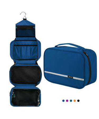 homchen Hanging Travel Toiletry Bag Waterproof Folding Portable Cosmetic Bag Wash Bag for Men and Women (L Royal Blue) L Royal Blue