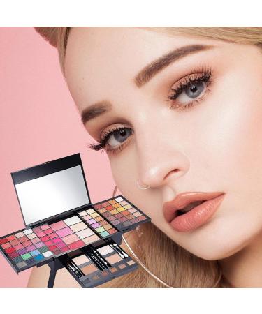 Professional Eyeshadow - Full Makeup 90 Colors Waterproof Eyeshadow - High Pigmentation Concealer Powder Face Blush - Buy Online on GoSupps.com