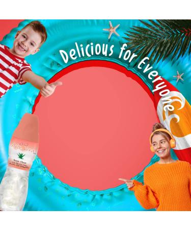 Peach Flavored Aloe Vera Juice with Large Aloe Pulp (6 Packs) - Hydrating Plant-Based Drink for Adults & Kids - Buy Online on GoSupps.com