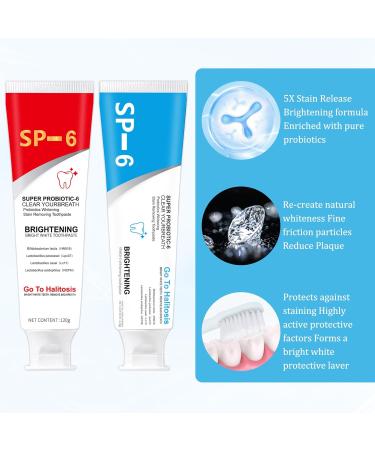 2 Pcs Sp-6 Fresh Breath Toothpaste Sp-6 Toothpaste Probiotic Toothpaste Sp-6 Toothpaste Sp-6 Ultra Whitening Sp-6 Toothpaste Sp-6 Fresh Breath Toothpaste Probiotic Toothpaste Sp-6 - Buy Online on GoSupps.com