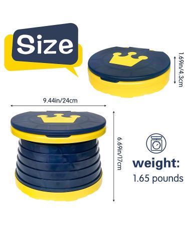 Portable Potty for Kids Toddler Travel Foldable Training Toilet Travel Potty Children's Portable Toilet Potty Emergency Toilet for Car Camping Outdoor Indoor(Deep Blue) - Buy Online on GoSupps.com