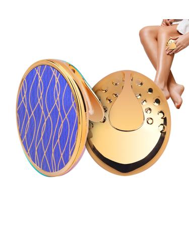 Crystal Hair Eraser for Men and Women Enhanced Nano Crystal Hair Removal Technology Gentle 5-6 Cycles Painless Hair Removal and Exfoliation Available in Multiple Colors Great for Arms Legs Back (Golden)