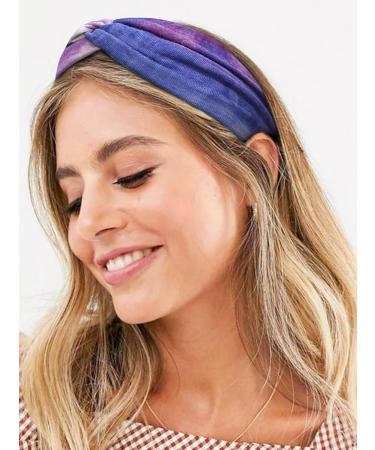 Women's Boho Headband Set - 6 Pieces Wide Elastic Hair Bands for Yoga and Sports - Multicoloured Print Hair Accessories - Buy Online on GoSupps.com