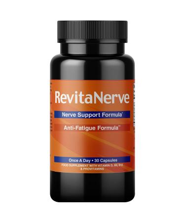 RevitaNerve Once-per-Day Nerve Support Neuropathy Food Supplement UK Compliant