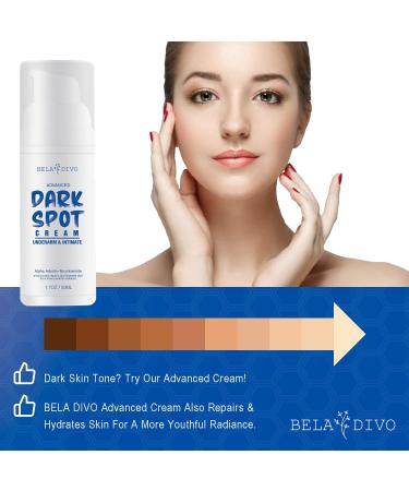 BELA DIVO Dark Spot Cream | Natural Underarm & Intimate Cream | Dark Spot Corrector for Face & Sensitive Skin | Hyperpigmentation & Even Skin Tone | Alpha Arbutin & Niacinamide (1.7oz/50ml) - Buy Online on GoSupps.com