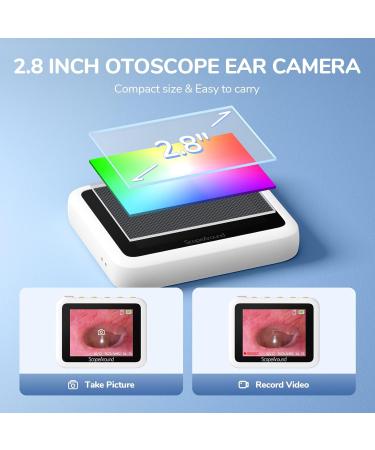 ScopeAround Otoscope with 2.8-Inch HD IPS Screen - 3.9mm HD Otoscope with Light for Clear Ear Inspections | International Shipping Available - Buy Online on GoSupps.com