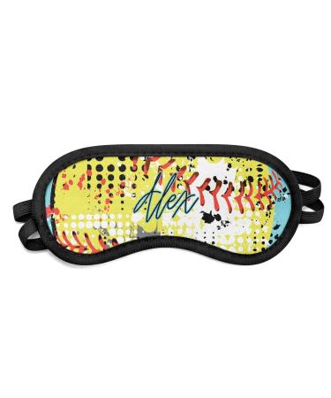Softball Sleeping Eye Mask - Small (Personalized)