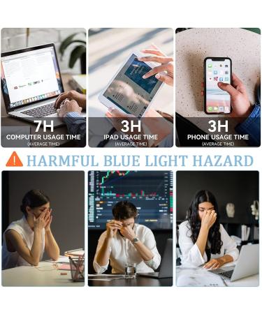 Musivon Blue Light Filter Glasses for Men & Women - Round Black Metal Frame No Prescription Needed - Protect Your Eyes While Working on Computers - Buy Online on GoSupps.com