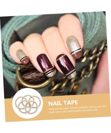 Healeved Nail Tool 5pcs Professional Masking Tape Nail Striping Tape Nail Glue Tape Nail Tips Tape Line Nail Art Nails Stickers Manicure Tape Striping Tape Line Nail Tape Tool Stripping As Shown medium - Buy Online on GoSupps.com
