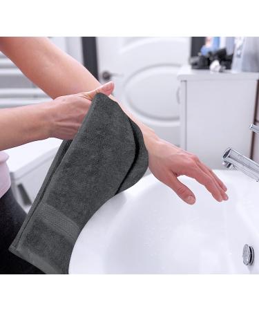 Utopia Towels 6-Pack Premium Hand Towels Set - 16x28 inches - 100% Ring Spun Cotton - Ultra Soft & Highly Absorbent 600GSM Towels for Bathroom, Gym, Shower, Hotel, Spa - Grey - Buy Online on GoSupps.com