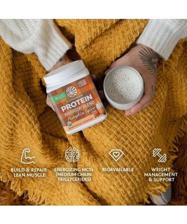 Sunwarrior Pumpkin Spice Vegan Protein Powder with BCAA | Raw Keto Shake, Gluten Free, Non-GMO, Dairy Free, Soy and Sugar Free, Low Carb Plant Based Protein Powder | 7 Servings - Buy Online on GoSupps.com