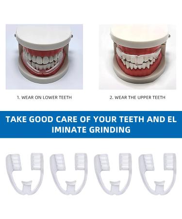4PCS Mouth Guard for Bruxism - Ultra Light Design for Teeth Grinding - Full Tooth Protection - Men & Women - Buy Online on GoSupps.com