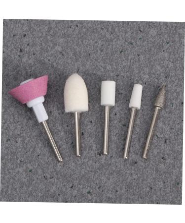 Ipetboom 2 Boxes Nail Kit Nail Polishing Head Nail Accessories Electric Nail Art Kit Lip Gloss Kit Carbide Drill Bit Nail Drill Bits Rotary Tool To Rotate White Manicure Stick - Buy Online on GoSupps.com