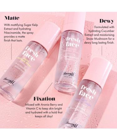 Barry M Fresh Face Fixation Makeup Setting Spray - Aronia Berry & Vitamin C Infused for Long-lasting Clear Finish - Buy Online on GoSupps.com