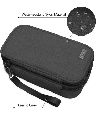 Teamoy Travel Cosmetics Brush Bag - Black 21.5cm | Ideal Makeup Accessories Organizer - Buy Online on GoSupps.com