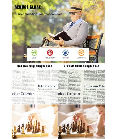 Vevesmundo Self-Tinting Reading Glasses with Blue Light Filter - Sporty TR90 Design for Men & Women - 2.5x Magnification - Lightweight & Stylish - Buy Online on GoSupps.com