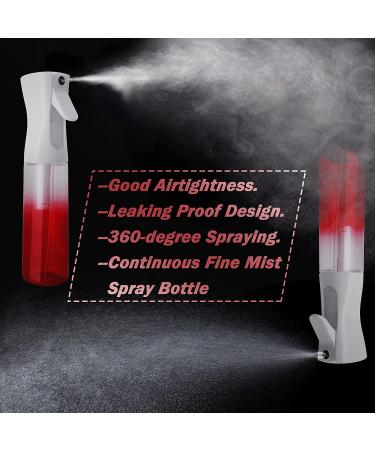 GradientRed1 300ml Continuous Mist Spray Bottle for Curly Hair Styling - Refillable & Fine Mist Sprayer - Ideal for Cleaning & Misting Plants - Buy Online on GoSupps.com