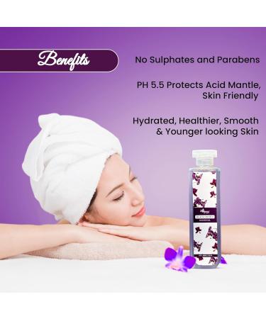 ANSHGANIC Body Wash Shower Gel 200 Ml Black Orchid Body Wash for Women & Men with Conditioners for Young Radiant Glow Suitable for All MEN&WOMEN - Buy Online on GoSupps.com