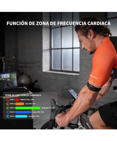 COOSPO HW9 Heart Rate Monitor - Bluetooth Ant+ Sensor IP67 Waterproof Smart HRM Pulse Bracelet Compatible with Polar Wahoo Garmin Wift Elite - Black - Buy Online on GoSupps.com