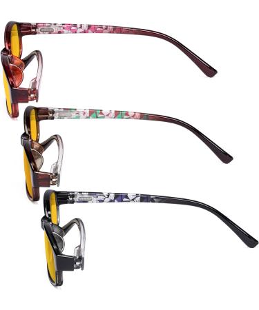 Eyekepper 3 Pack Blue Light Blocking Reading Glasses - Crystal Clear & Amber Tinted +3.00 for Computer Use - Buy Online on GoSupps.com