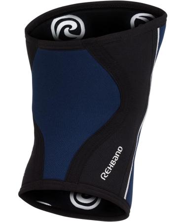 Rehband Knee Sleeve - 5mm Neoprene Support for CrossFit & Heavy Training | Unisex XL Navy | Multiple Colors & Sizes Available - Buy Online on GoSupps.com
