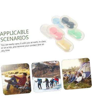 Homsfou Contact Lens Container with Mirror - Portable Lens Storage Case for Color Contacts - Travel-Friendly Accessories - Buy Online on GoSupps.com