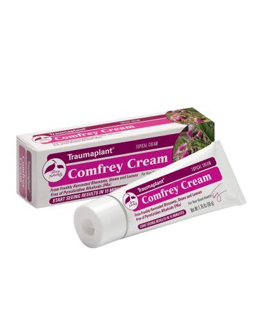 Terry Naturally Traumaplant Comfrey Cream - 1.76 oz (50 g) - Non-Staining Topical Botanical Free of Toxic Pyrrolizidine Alkaloids (PAs) & Parabens - for External Use Only