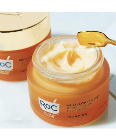 RoC Multi Correxion Revive + Glow Gel Cream with Vitamin C - 1.7 fl oz for Radiant Skin - Buy Online on GoSupps.com