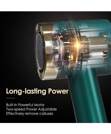 Newbealer Electric Callus Remover & Foot File Kit | Rechargeable, Portable & Powerful | 2-Speed Automatic Vacuum | 6 Grinder Heads Included | Pro Pedi Feet Care - Buy Online on GoSupps.com