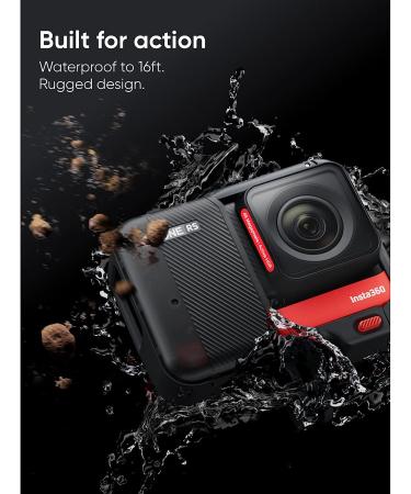 Insta360 ONE RS Twin Edition: Waterproof 4K Action Camera with Interchangeable Lenses, Stabilization, 48MP Photo, AI Editing | Get-Set Kit - Buy Online on GoSupps.com