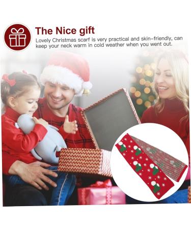 Pretyzoom Christmas Snowflake Scarf - Elegant Winter Scarves for Women | Holiday Gifts & Knitting Design (124x19cm) - Buy Online on GoSupps.com