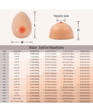 Vollence Silicone Breast Shapes - Realistic Prosthesis for Mastectomy Transgender Crossdressers & Cosplay - Buy Online on GoSupps.com