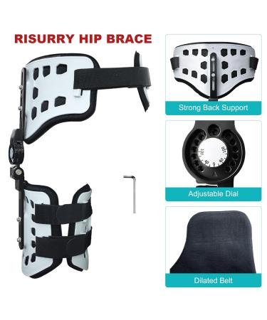 Buy Abduction Hip Brace - Post Op ROM Stabilizer for Joint Protection & Sciatica Pain Relief | Universal Fit for Men & Women - Buy Online on GoSupps.com