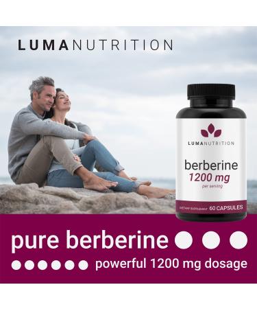 Berberine Supplement 1200mg - HCI Plus - 60 Capsules - Buy Online on GoSupps.com