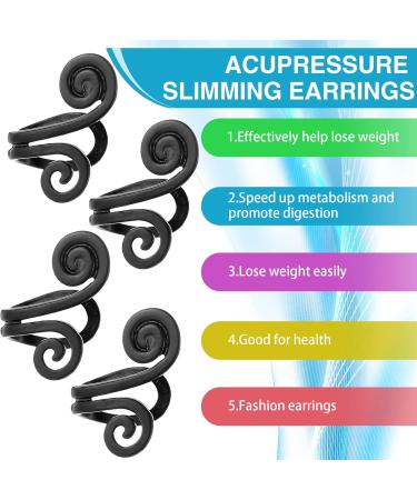Ventilation Acupressure Earrings Set - 4 Slimming Earrings & 1 Bracelet for Lymphatic Fluid Relief - Shop Internationally! - Buy Online on GoSupps.com